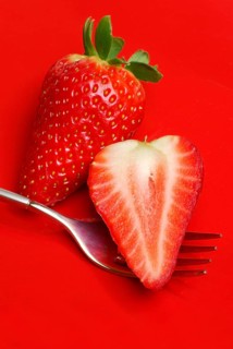 Strawberry Fork (Fragaria x ananassa) , Strawberry