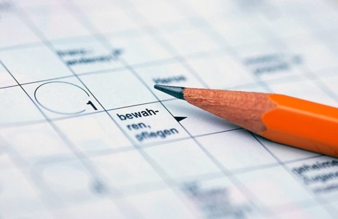 Pencil and crossword puzzle, crossword puzzle, riddle