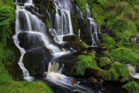 Bride's veil waterfall, Scotland, Great Britain