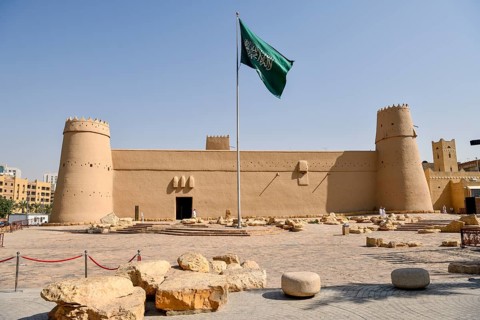 Al Masmak Fort, historic fortress from 1865, Riyadh, Saudi Arabia, Asia