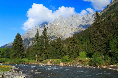 Bergbach, Engelhörner, Rosenlauital, Bernese Oberland, Switzerland, Europe