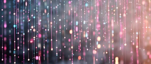 Abstract animation of binary code cascading down like digital rain, representing data insights,