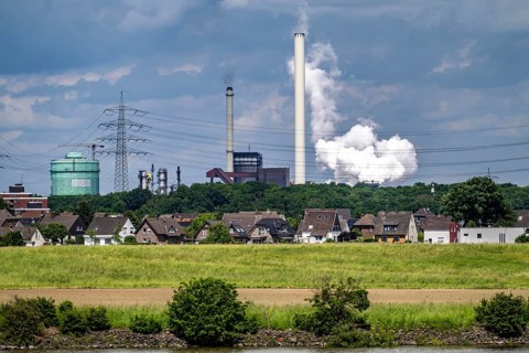 Hüttenwerke Krupp-Mannesmann, HKM in Duisburg-Hüttenheim, 2 blast furnaces, coking plant,