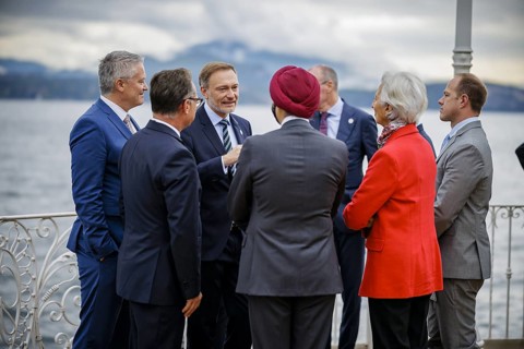 G7 Finance Ministers Meeting in Stresa. Christian Lindner (FDP), Federal Minister of Finance, (from