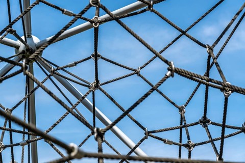 Climbing frame, climbing pyramid, symbolic image network, networking, node, linking