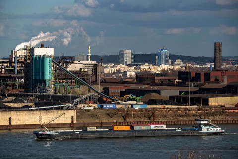 Duisburger Häfen, Rheinkai Nord, outer harbour, site of DK Recycling und Roheisen GmbH, on the