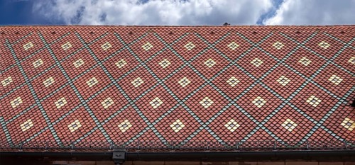 Decorated roof of the former council drinking parlour, so-called Gustav-Adolf-Haus, built in 1550,