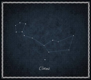 Cetus star constellation, Night sky, Cluster of stars, Deep space, Whale constellation