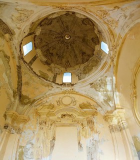 Ruins of the Church of Saint Francis of Assisi and Amantea Castle, Amantea, Tyrrhenian Sea,