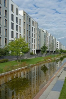 Bahnstadt, urban development project, passive house housing estate, Heidelberg, Kurpfalz,
