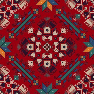 Traditional Bulgarian embroidery vector pattern