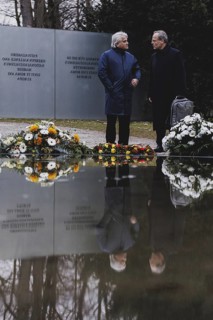 (L-R) Mehmet Daimagueler, Commissioner against Antiziganism in Germany, and Felix Klein, Federal