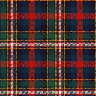 Plaid fabric tartan vector seamless pattern