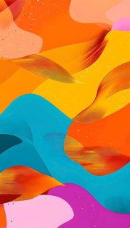 Vibrant patchwork of abstract shapes with pencil texture details, perfect for a variety of creative