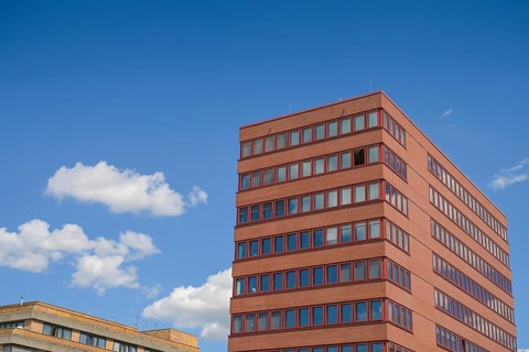 New building, Headquarters, Rosa Luxemburg Foundation, Straße der Pariser Kommune, Friedrichshain,