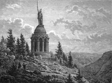 The Hermann, monument on the Treutberg, Germany, The Hermann monument is a colossal statue near