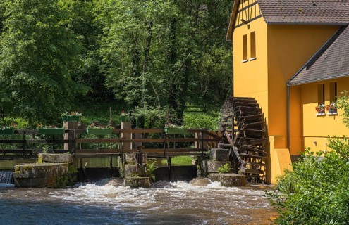 Moulin de la Walk, fulling mill, Wissembourg, Alsace, France, Europe