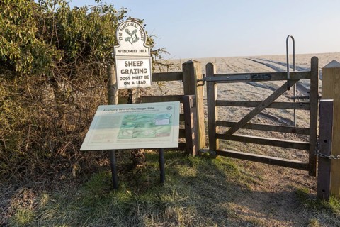 Windmill Hill, a Neolithic causewayed enclosure, near Avebury, Wiltshire, England, UK