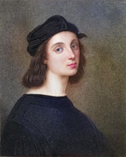 Sanzio Raffaello 1483-1520, Italian painter and architect. From the book Gallery of Portraits,