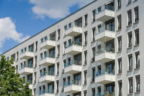 New build, residential building, Mühlenstraße, Mediaspree, Friedrichshain,