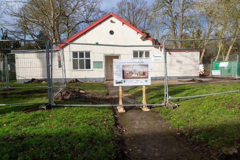 Redevelopment of community hall, Castle Community Rooms, Framlingham, Suffolk, England, UK