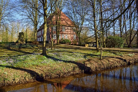 Europe, Germany, Lower Saxony, Harburg district, Moisburg, Hamburg metropolitan region, Amtshaus an