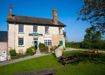 The Barge Inn on the Kennet and Avon canal, Honey Street, Alton Barnes, Vale of Pewsey, Wiltshire,