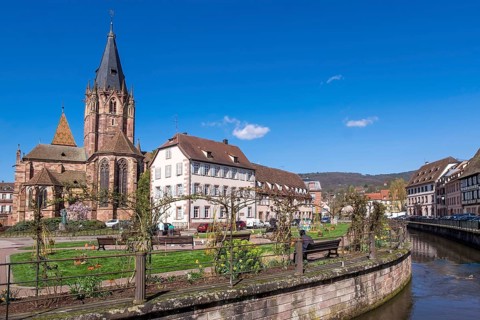 Collegiate Church of St Peter and Paul, Abbatiale Saints Pierre et Paul, Quai Anselmann, Lauter