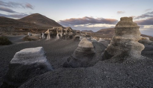 Stratified City, Ciudad estraticicada, Antigua Rofera de Teseguite, Lanzarote, Canary Islands,