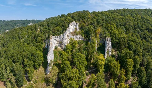 UNESCO World Heritage Caves and Ice Age Art of the Swabian Alb. Ice Age cave Geißenklösterle in the