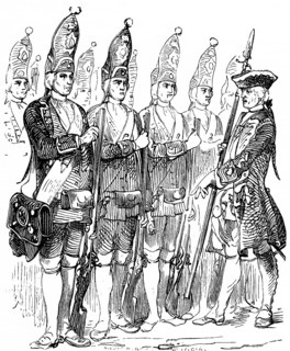 The Potsdam Giant Guard or Long Guys, Regiment of Frederick William I, soldiers in uniform with