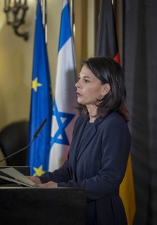 Annalena Bärbock (Alliance 90/The Greens), Federal Foreign Minister, photographed during her visit