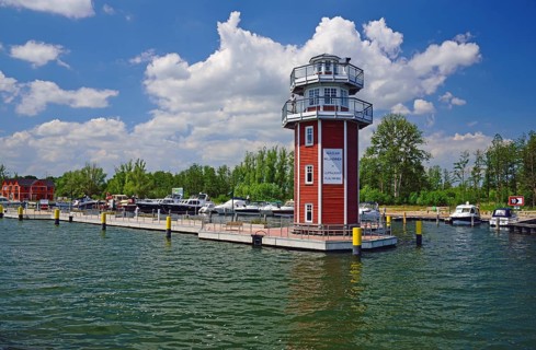 Europe, Germany, Mecklenburg-Western Pomerania, Plau am See, Lake Plau, Elde-Müritz waterway,