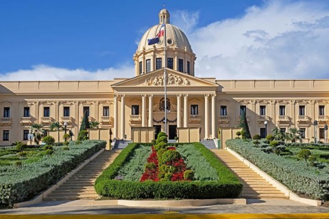 Neoclassical National Palace, Palacio Nacional in the capital city Santo Domingo, Dominican