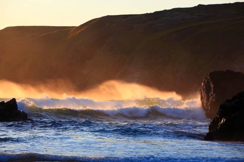 Surf, Sango Bay, Durness, Scotland, United Kingdom, Europe