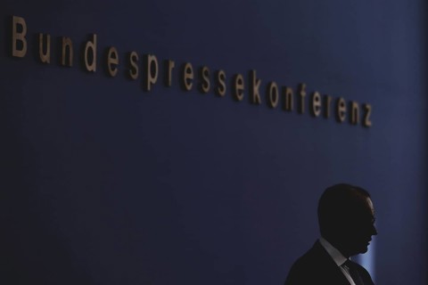 Friedrich Merz, CDU party chairman, at the Federal Press Conference on the consequences of Solingen