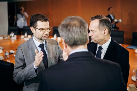 Marco Buschmann (FDP), Federal Minister of Justice, and Volker Wissing (FDP), Federal Minister of
