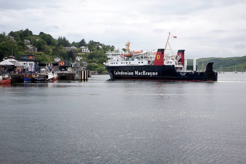Caledonian MacBrayne ferry at Oban, Argyll and Bute, Scotland, United Kingdom, Europe
