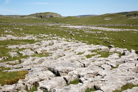 Limestone pavements at Malham, Yorkshire Dales national park, England, UK