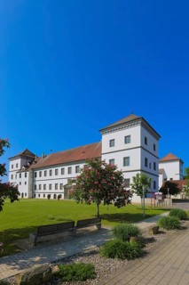 Meßkirch Castle, Castle of the Counts of Zimmern, Zimmern Castle, regular four-wing castle complex,
