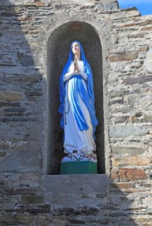 Holy Mary madonna statue, Cape Clear Island, County Cork, Ireland, Irish Republic, Europe