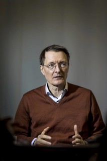 Karl Lauterbach (SPD), Federal Minister of Health, recorded during an interview at the Federal