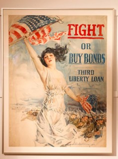 First world war USA American propaganda poster, 'Fight or Buy Bonds', Third Liberty Loan