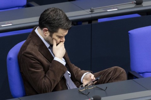Marco Buschmann (FDP), Federal Minister of Justice, pictured in the German Bundestag in Berlin,