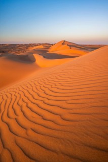 Sand dunes in the desert, near Duqm, Oman, Asia