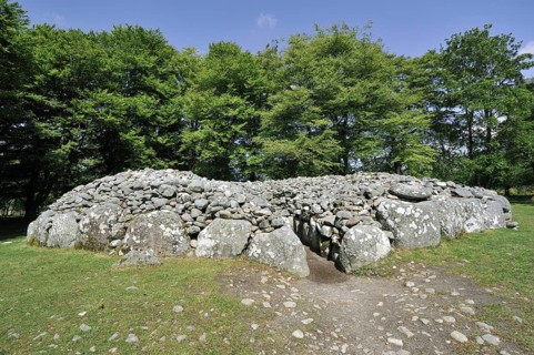 Prehistoric Burial Cairns of Balnuaran of Clava, also called Clava Cairns at the Scottish