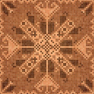 Mosaic tiles background, seamless vector pattern