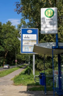 Green border, border crossing Siebengewald-Gaesdonck, south of Goch, without controls, between the