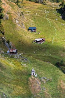 The UNESCO Panorama Trail from Belalp to Riederfurka, chapel, mountain village, hiking, hiking