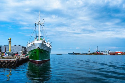 Veteran ship MS Sandnes, Stavanger, Boknafjorden, Norway, Europe